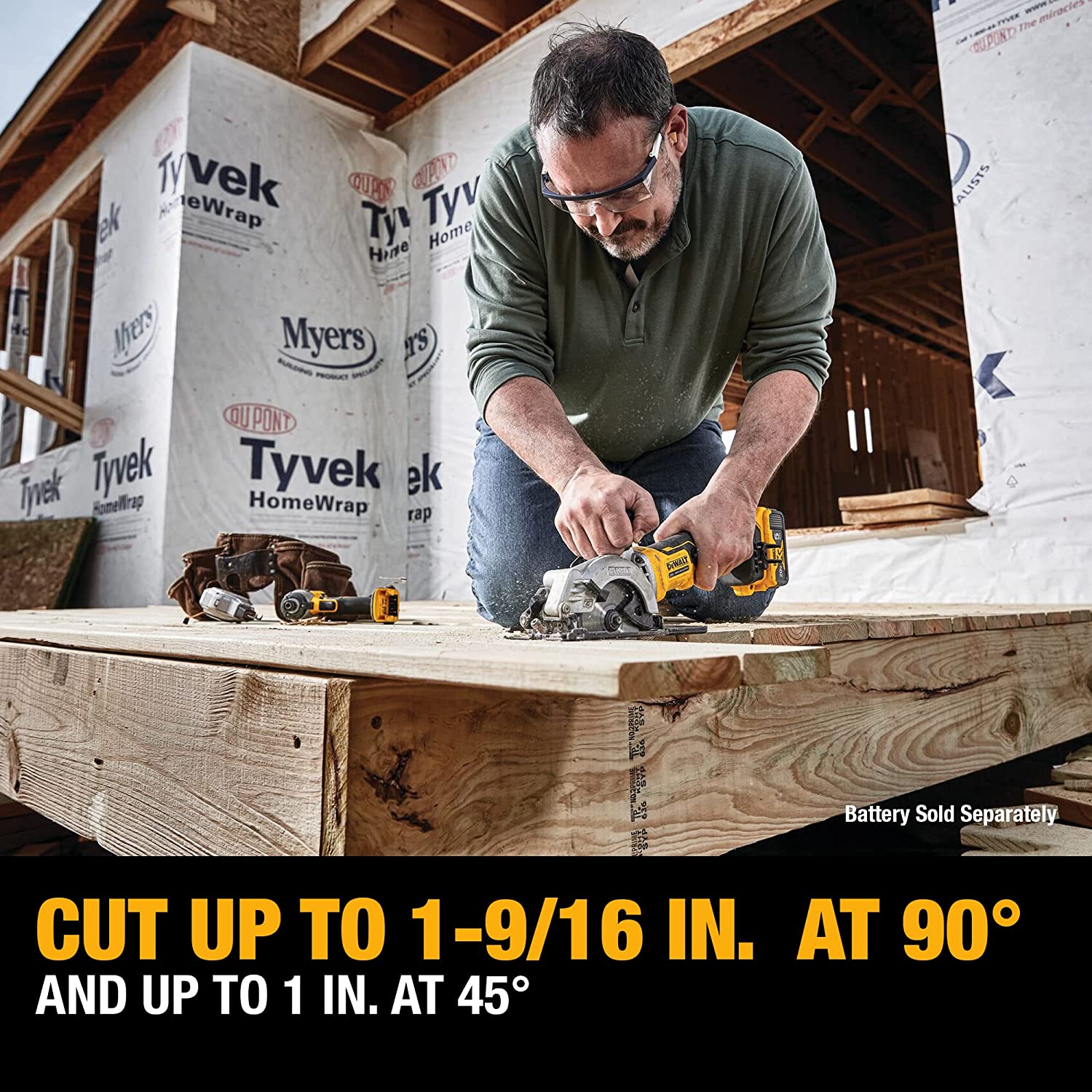 DEWALT DCS571B, ATOMIC 20V MAX BRUSHLESS 4-1/2'' Circular Saw (Tool Only)