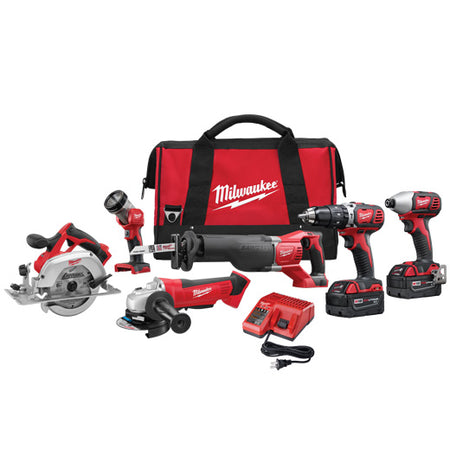 Milwaukee 2696-26, M18 Cordless 6-Tool Combo Kit