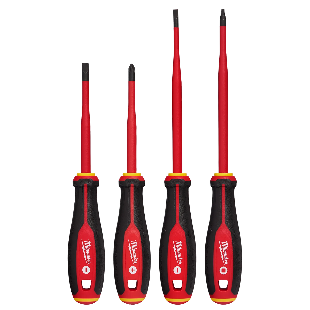 Milwaukee 48-22-2219, 4pc 1000V Insulated Slim Tip Screwdriver Set